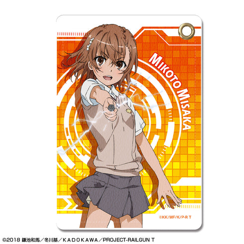 『とある科学の超電磁砲T』レザーパスケース デザイン01(御坂美琴)【202503再販】